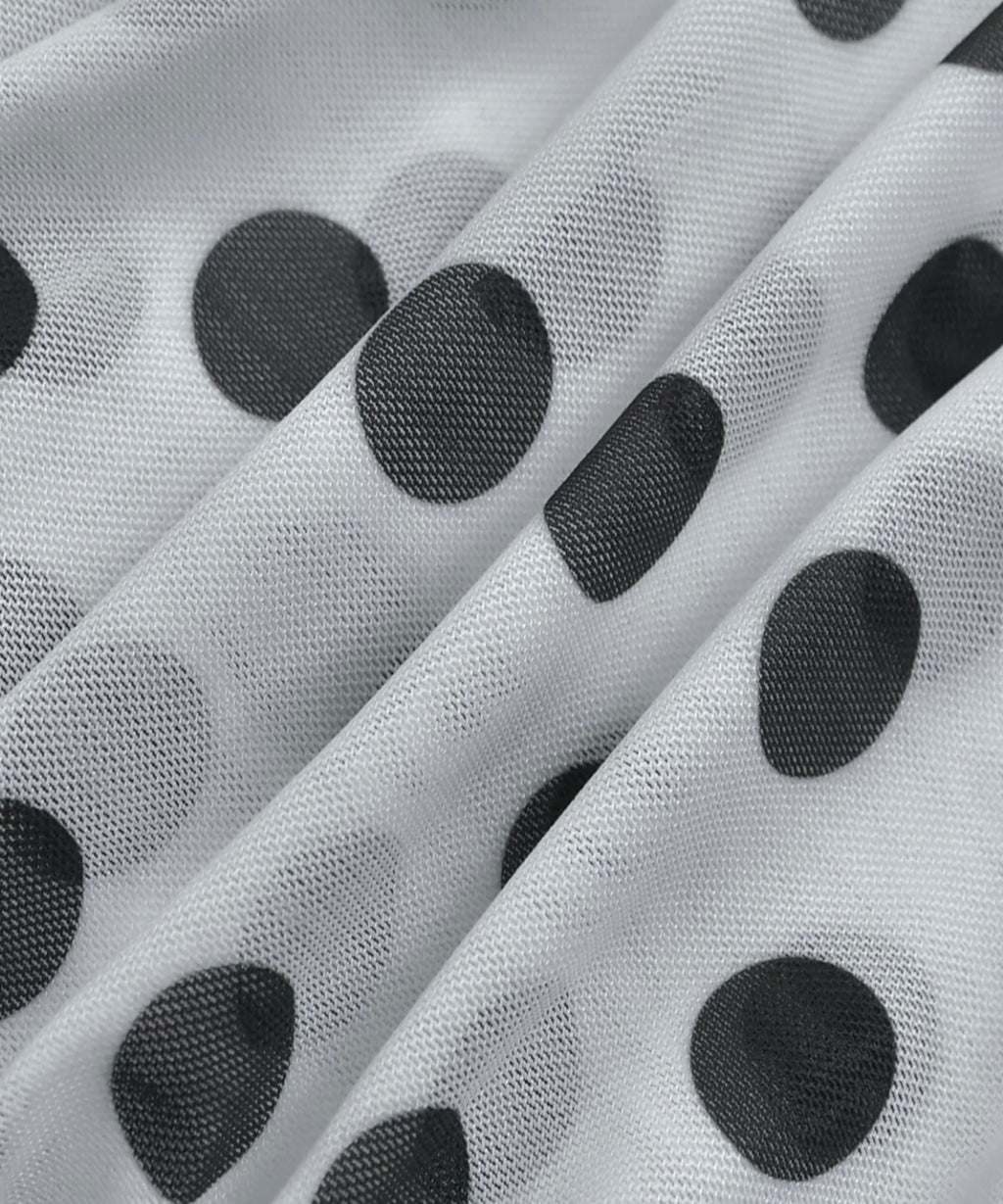 polka-dot material