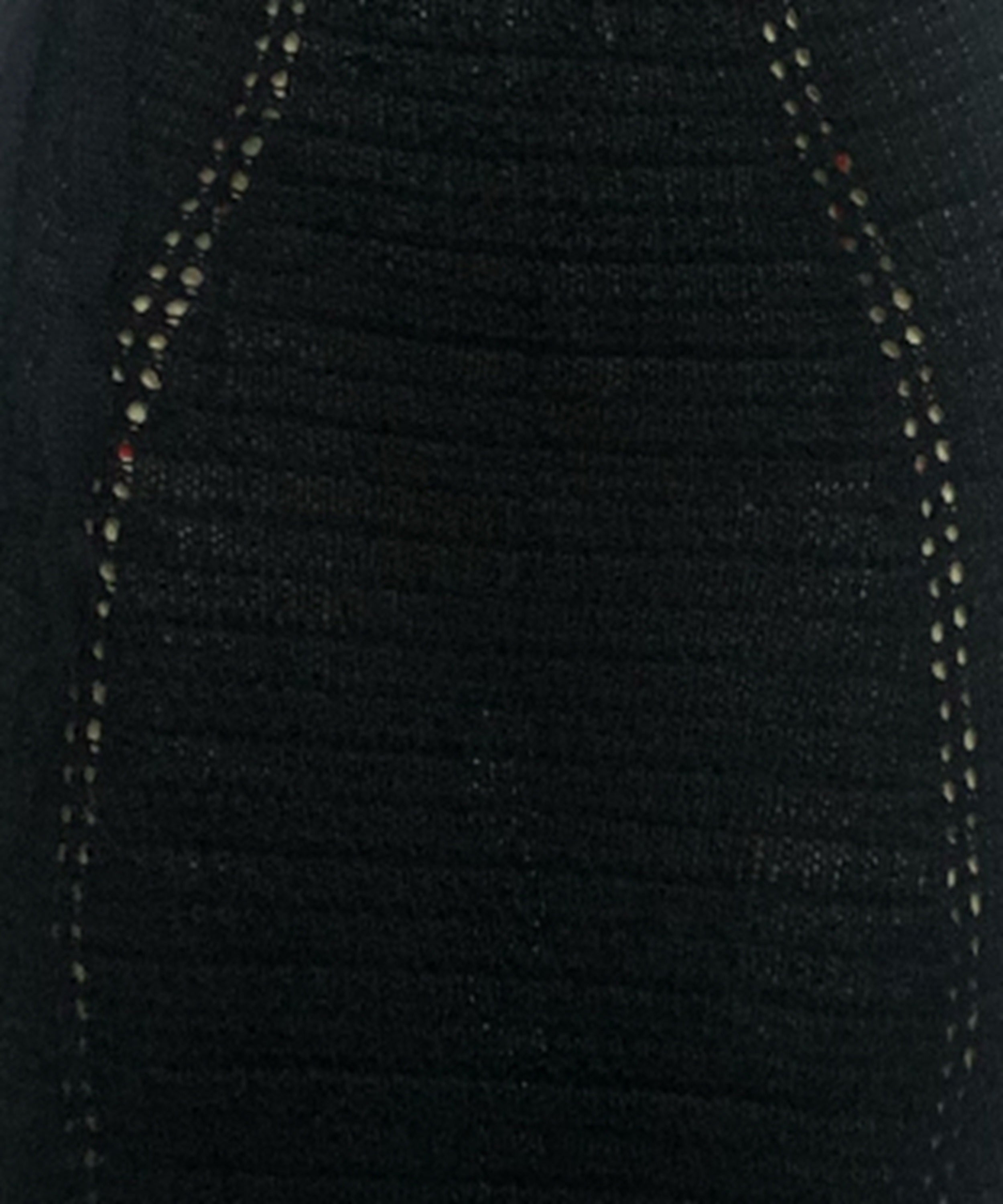 black material of the dress