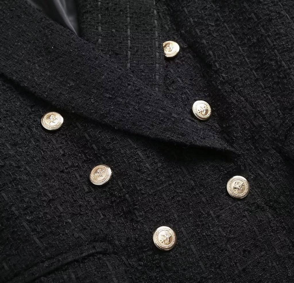 Structured Double Breasted Blazer