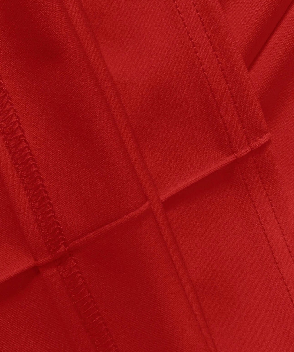 Close-up of a red fabric texture