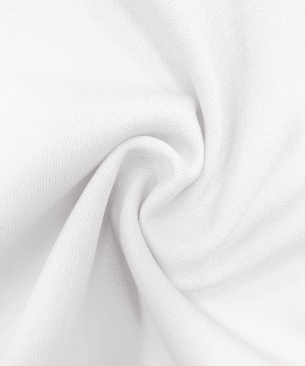 Close-up of white fabric with a subtle texture