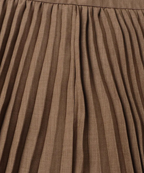 Close-up of pleated brown fabric