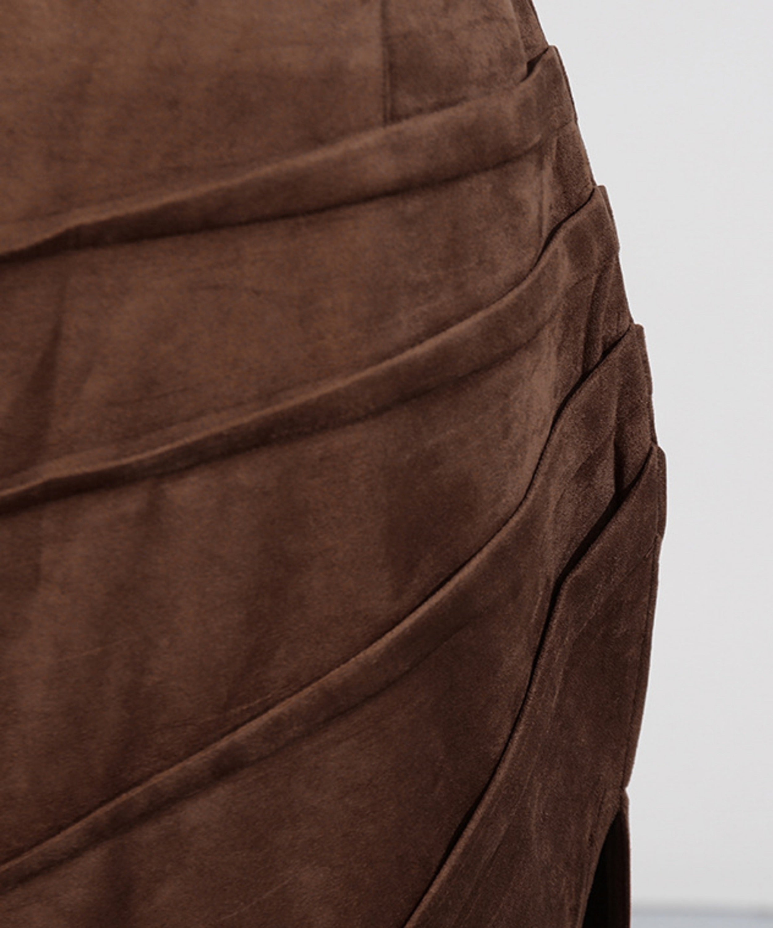brown material on a white background