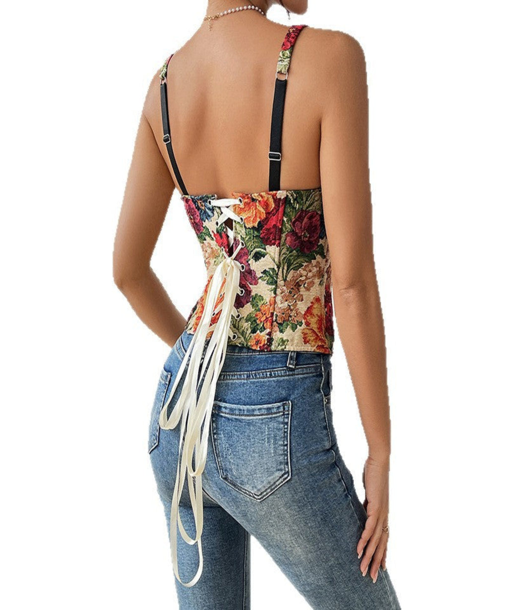 women with the back on a white background
