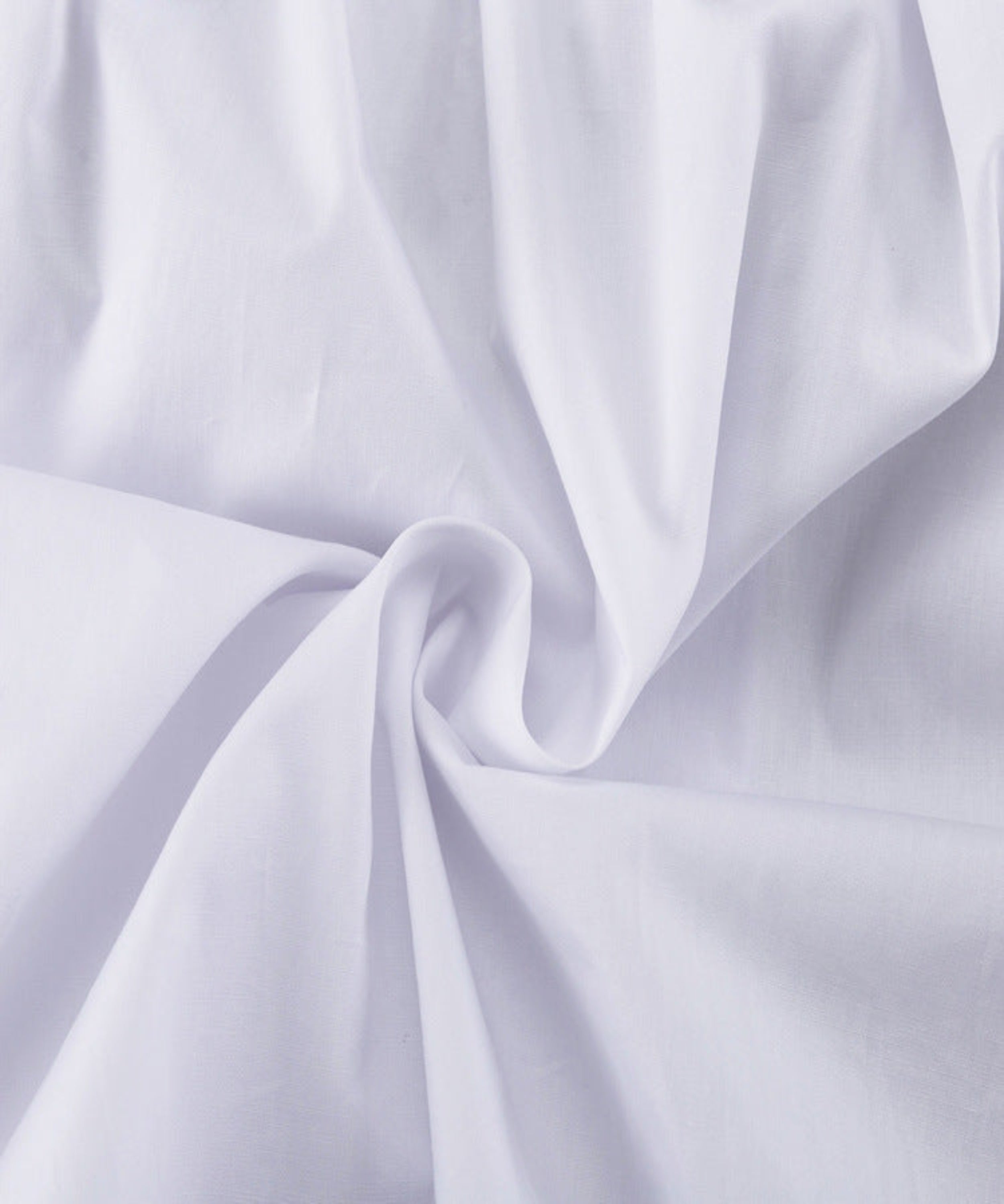 Close-up of white fabric with folds